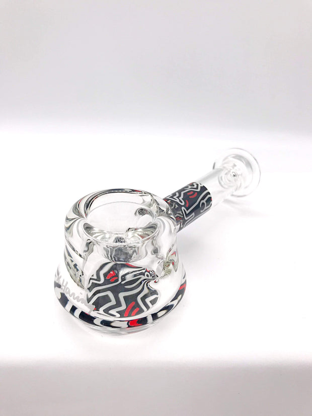Smoke Station Hand Pipe Red Keith Haring Borosilicate American Spoon Hand Pipes
