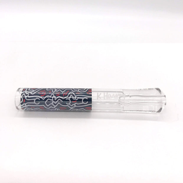 Smoke Station Hand Pipe Red Keith Haring Borosilicate Chillum Hand Pipes One Hitters
