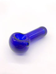 Smoke Station Hand Pipe Blue Large Colored Spoon Hand Pipe