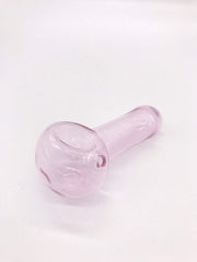 Smoke Station Hand Pipe Pink-Clear Large Colored Spoon Hand Pipe