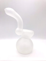Smoke Station Water Pipe Frosted Large Frosted Snow Glass Bubbler