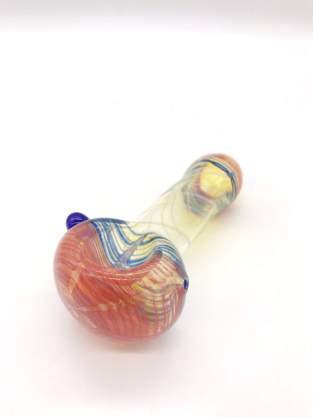Smoke Station Hand Pipe Red Large Fumed Spoon