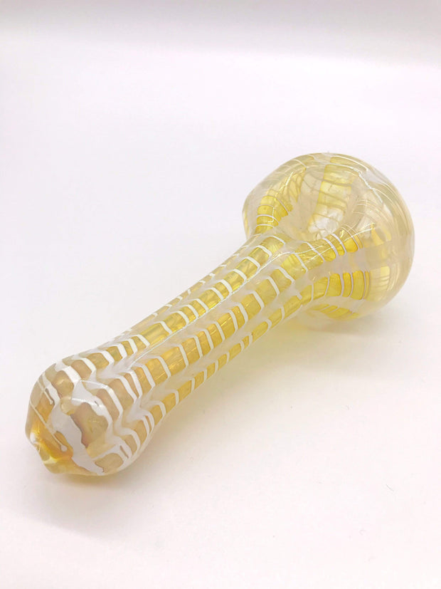 Smoke Station Hand Pipe White Large Fumed Spoon with Rake Hand Pipe