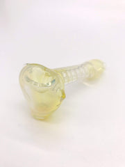 Smoke Station Hand Pipe Clear Long Fumed Spoon with Spiral Neck Hand Pipe