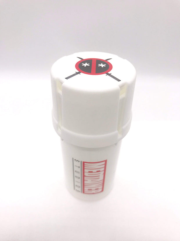 Smoke Station Accessories Deadpool Med-Tainer Storage Jar & Grinder HERO EDITION