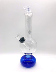 Smoke Station Water Pipe Blue Mini-Bubbler with Removable Downstem Water Pipe