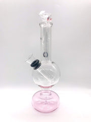 Smoke Station Water Pipe Pink Mini-Bubbler with Removable Downstem Water Pipe