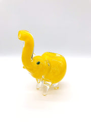 Smoke Station Hand Pipe Yellow Mini Elephant Hand Pipe