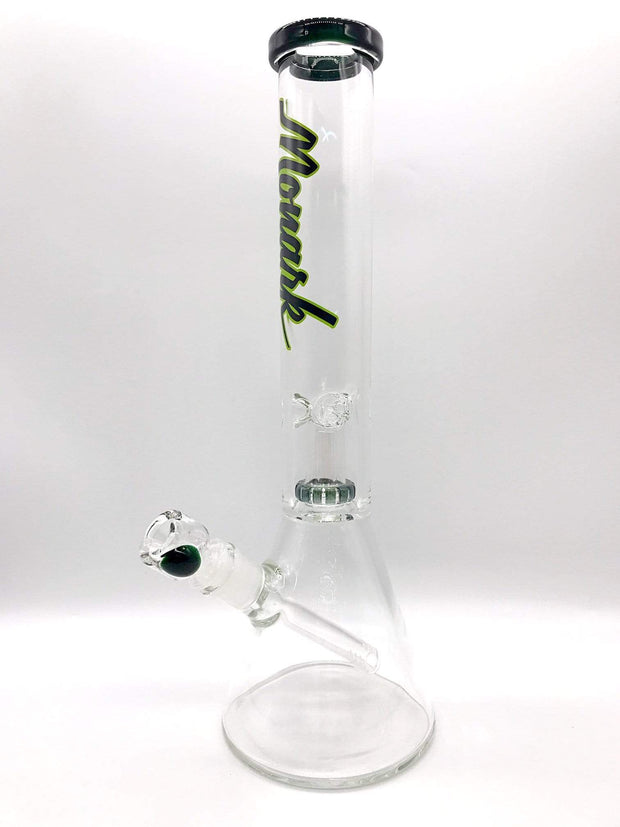 Smoke Station Water Pipe Emerald Monark American Glass Beaker w/ Showerhead perc and ice catch