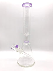Smoke Station Water Pipe Purple Monark American Glass Beaker w/ Showerhead perc and ice catch