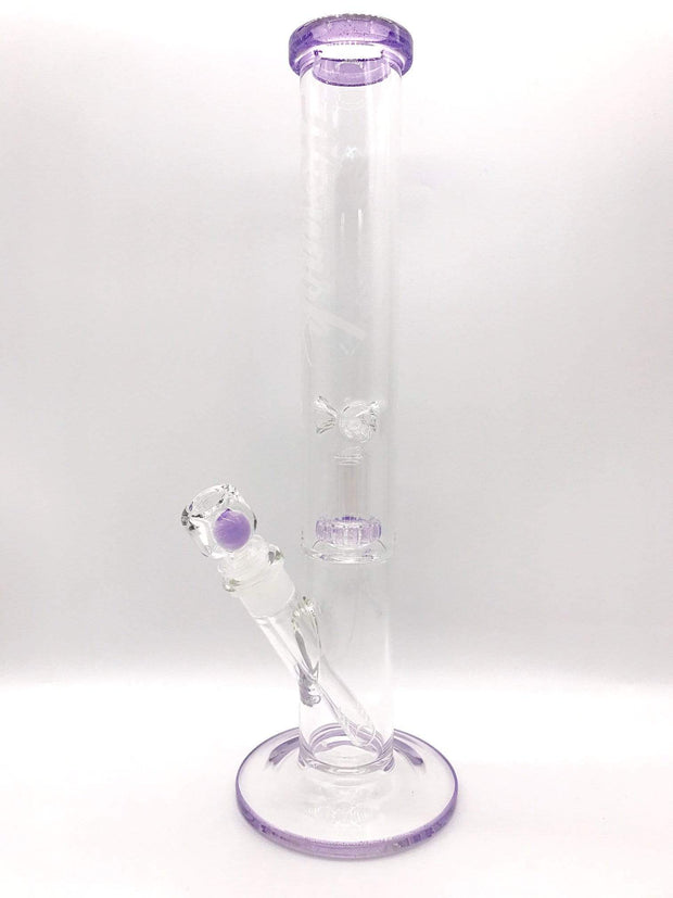 Smoke Station Water Pipe Purple Monark American Glass Tube w/ Showerhead perc and ice catch