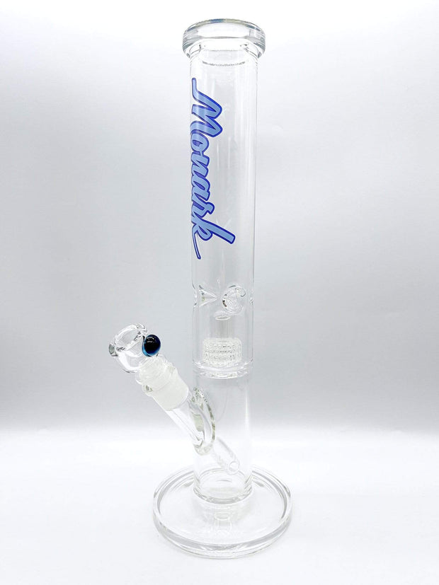 Smoke Station Water Pipe Blue Monark American Tube Water Pipe with Matrix Perc