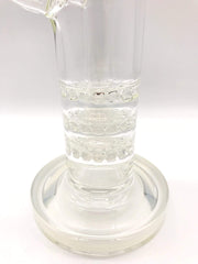 Smoke Station Water Pipe Monark Cobble Perc Triple Stack Water Pipe (14” tall 14mm)