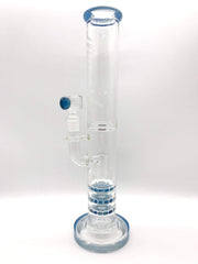Smoke Station Water Pipe Monark Cobble Perc Triple Stack Water Pipe (14” tall 14mm)