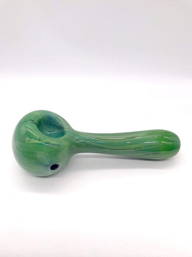 Smoke Station Hand Pipe Bamboo Green Mossy Green Forest Spoon Hand Pipe
