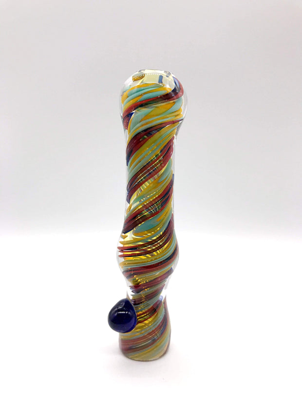 Smoke Station Hand Pipe 3 Multicolor Wrapped Chillum