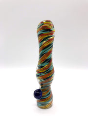 Smoke Station Hand Pipe 4 Multicolor Wrapped Chillum
