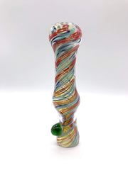 Smoke Station Hand Pipe 8 Multicolor Wrapped Chillum