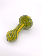 Smoke Station Hand Pipe Multicolored Alternating Stripe Spoon Hand Pipe