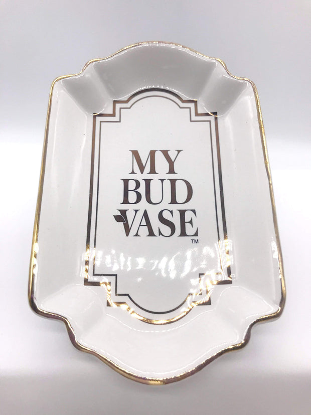 Smoke Station Accessories White Porcelain My Bud Vase™ Mini Tray