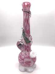 Smoke Station Water Pipe Noble Glass American Pink Soft Glass Water Pipe
