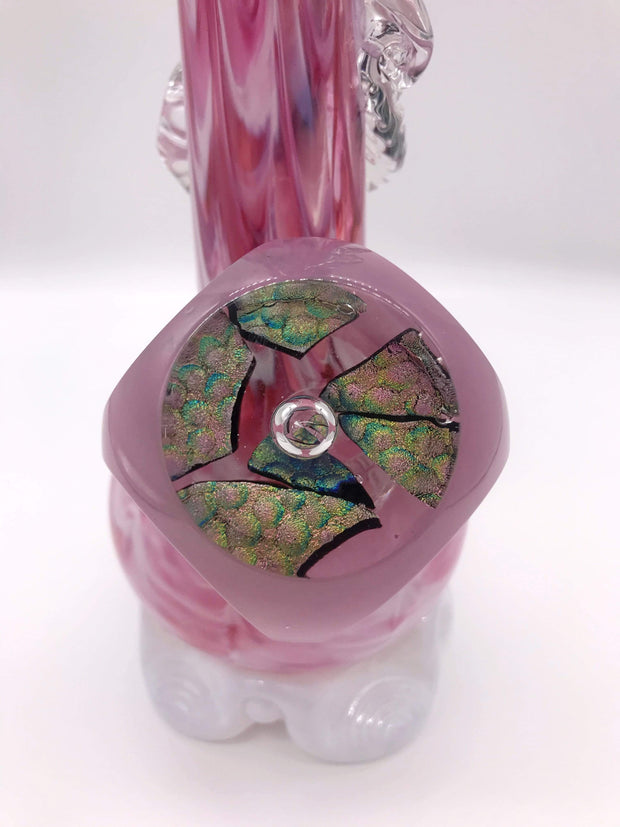 Smoke Station Water Pipe Noble Glass American Pink Soft Glass Water Pipe