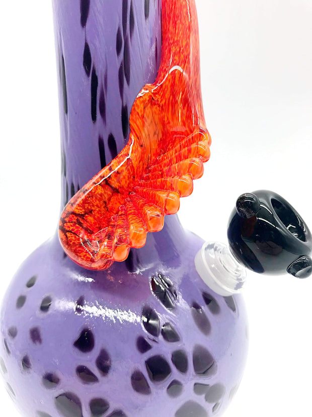 Smoke Station Water Pipe Purple Noble Glass American Soft Glass Water Pipe with Wrap