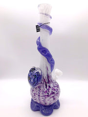 Smoke Station Water Pipe Purple Heart Noble Glass Heart Collection American Water Pipes