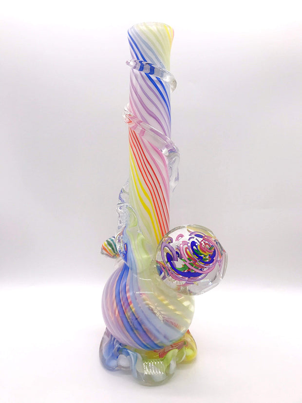 Smoke Station Water Pipe Rainbow Noble Glass Rainbow Cane American Soft Glass Water Pipe