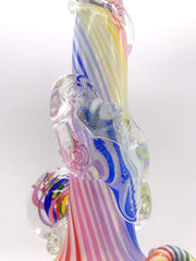 Smoke Station Water Pipe Rainbow Noble Glass Rainbow Cane American Soft Glass Water Pipe