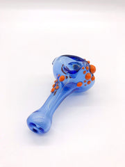 Smoke Station Hand Pipe Blue Original Jahni Glass American Borosilicate Millie Spoon Hand Pipe