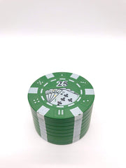 Smoke Station Accessories Green Poker Chip Novelty Grinder (Small)