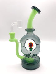 Smoke Station Water Pipe Slime Green Pulsar Donut Rig