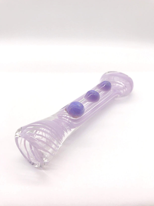 Smoke Station Hand Pipe Purple Purple American Color Inside-Out Chillum