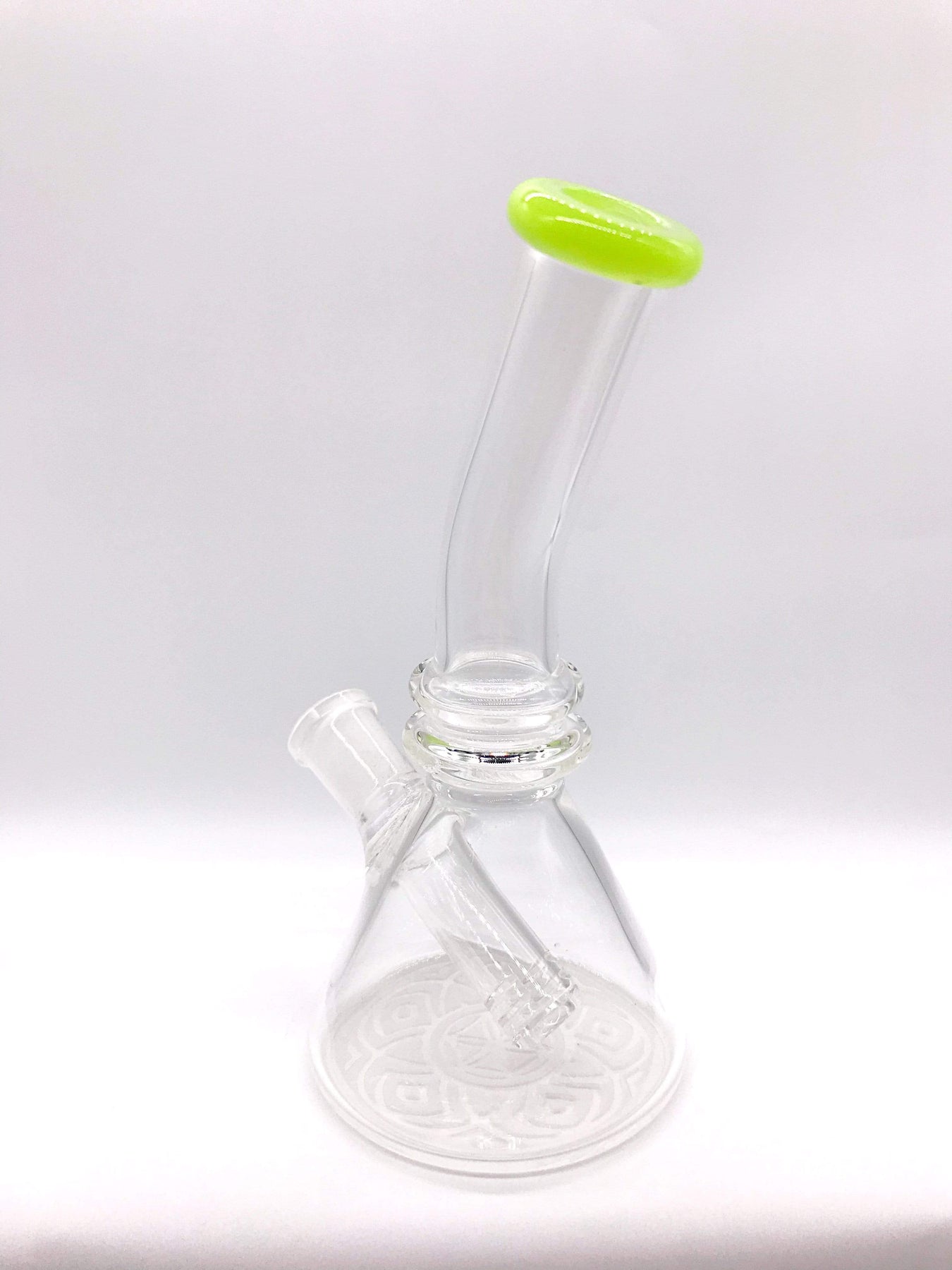 Sandblasted Design Bottom Mini-Rig – Smoke Station