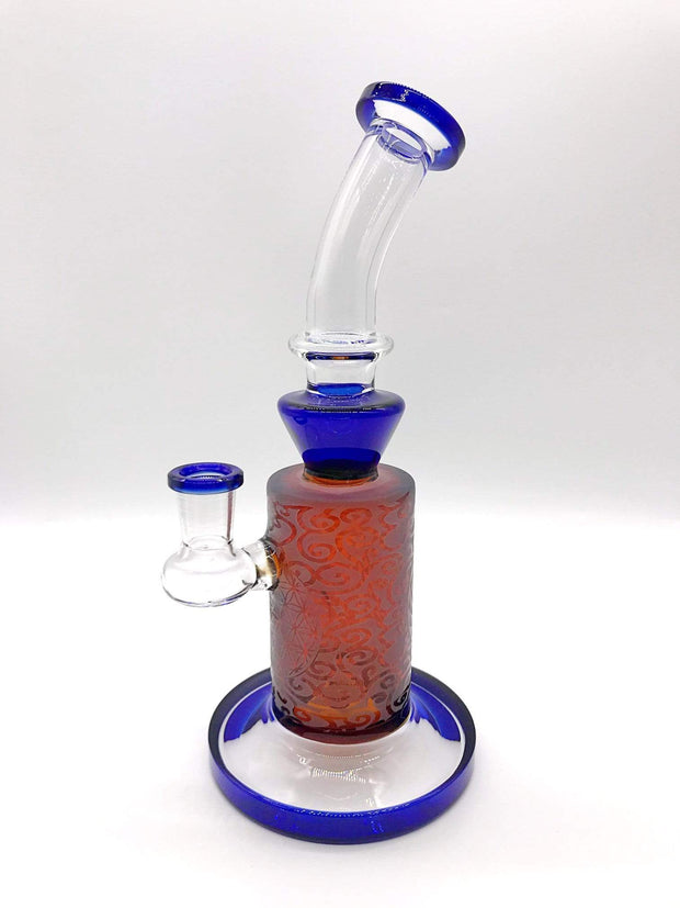 Handmade Hookah Glass Tornado Water Pipe Smoke Pipe Dab Rig 9 Inch