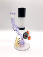 Smoke Station Water Pipe Scientific American Beaker with 360° Perc and Heady Baubles