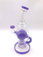 Smoke Station Water Pipe Purple Seed of Life Ball Rig