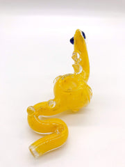 Smoke Station Hand Pipe Yellow Serpent Animal Hand PIpe
