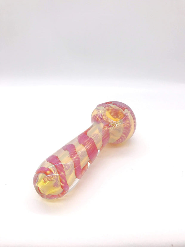 Smoke Station Hand Pipe Silver Fumed Spoon with Ribbon Hand Pipe