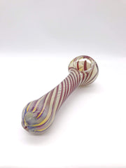 Smoke Station Hand Pipe Silver Fumed Wrap Spoon Hand Pipe