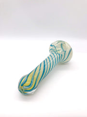 Smoke Station Hand Pipe Silver Fumed Wrap Spoon Hand Pipe