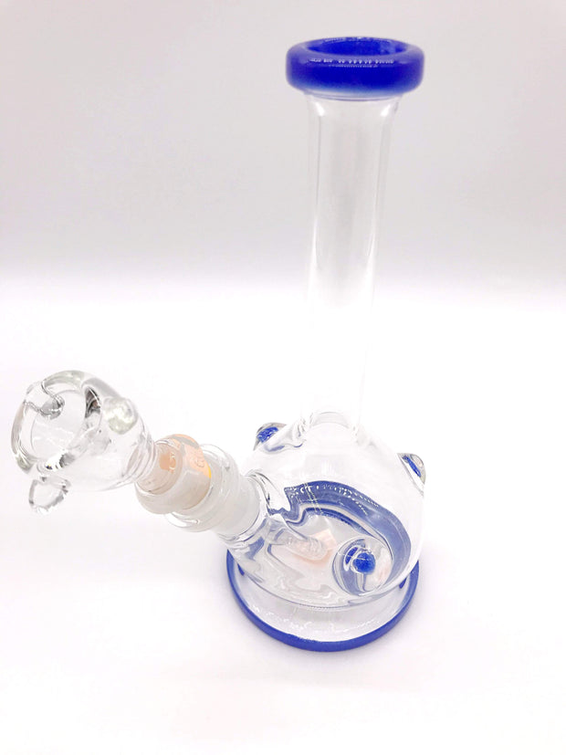 Smoke Station Water Pipe Blue Simple Flared Base GoG Water Pipe