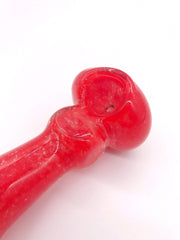 Smoke Station Hand Pipe Solid Red Spoon Hand Pipe
