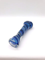 Smoke Station Hand Pipe Space-Blue Space Blue with flat mouthpiece Inside out chillum