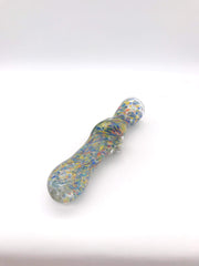 Smoke Station Hand Pipe Gray Speckled Color Chillum Hand Pipe