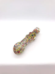 Smoke Station Hand Pipe Green Speckled Color Chillum Hand Pipe