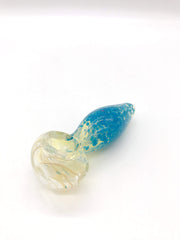 Smoke Station Hand Pipe Teal Speckled color spoon hand pipe