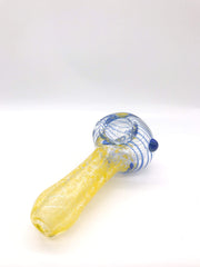 Smoke Station Hand Pipe Speckled Spoon with Frit Hand Pipe