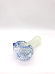 Smoke Station Hand Pipe Slime Speckled Spoon with Frit Hand Pipe